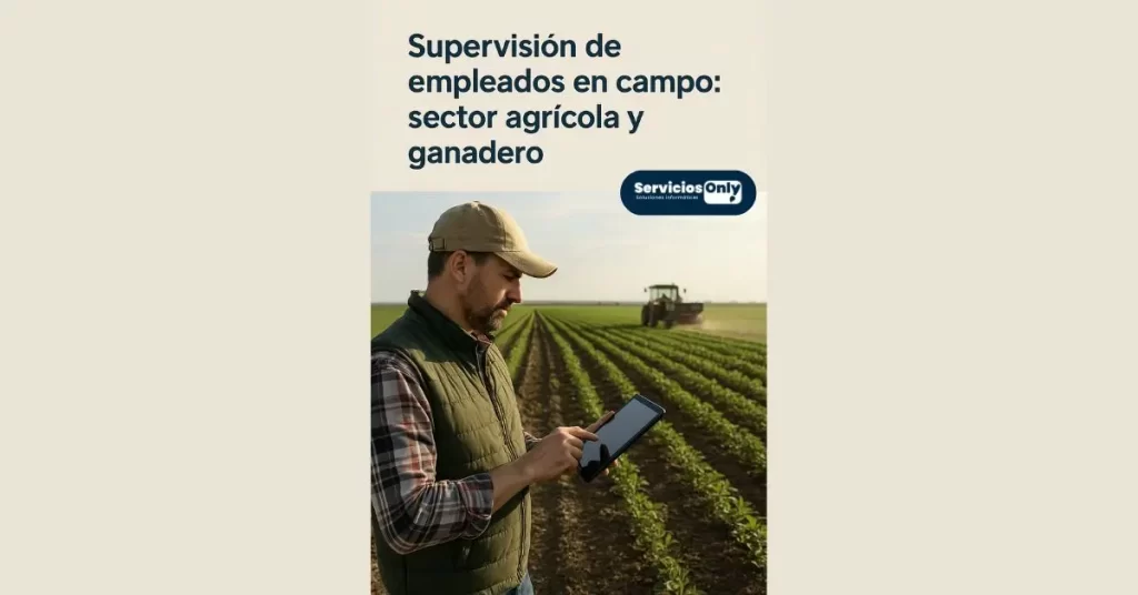 Supervisión de empleados en campo: sector agrícola y ganadero