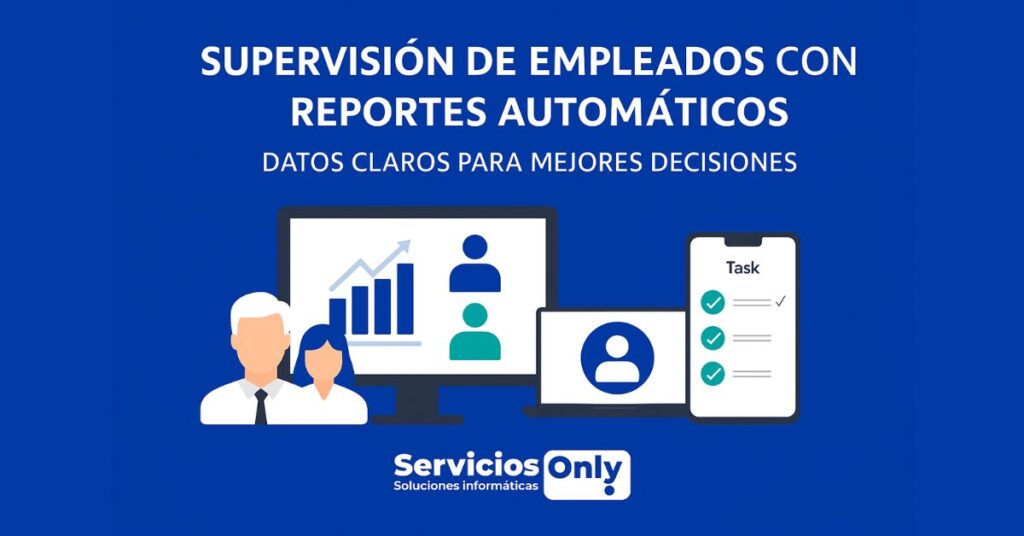 Supervisión de empleados con reportes automáticos