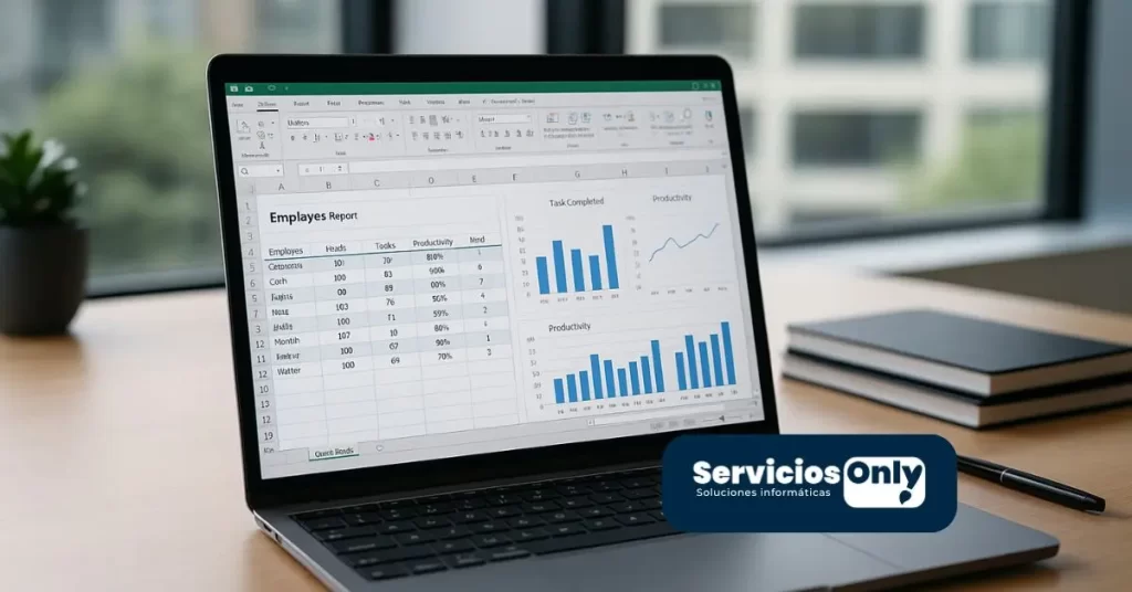 Supervisión de empleados con reportes automáticos en Excel