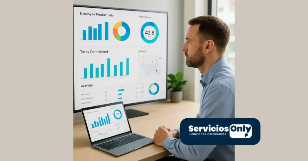 Supervisión de empleados con dashboards personalizados