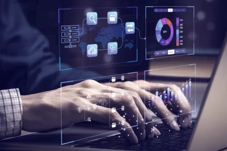 Home office con el software de monitoreo